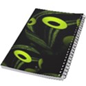 Fractal Fractals Green Ball Black 5.5  x 8.5  Notebook View2