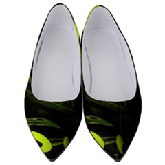 Fractal Fractals Green Ball Black Women s Low Heels