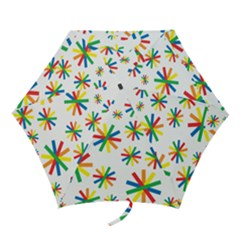 Celebrate Pattern Colorful Design Mini Folding Umbrellas by Pakrebo