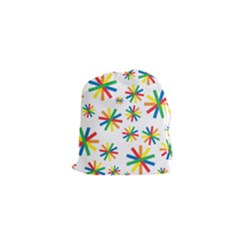 Celebrate Pattern Colorful Design Drawstring Pouch (xs) by Pakrebo