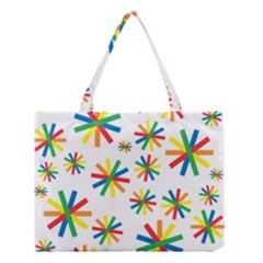 Celebrate Pattern Colorful Design Medium Tote Bag by Pakrebo