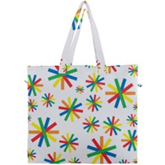 Celebrate Pattern Colorful Design Canvas Travel Bag by Pakrebo