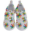 Celebrate Pattern Colorful Design Kids  Velcro No Lace Shoes View1