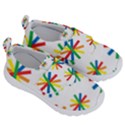 Celebrate Pattern Colorful Design Kids  Velcro No Lace Shoes View3