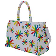 Celebrate Pattern Colorful Design Duffel Travel Bag by Pakrebo