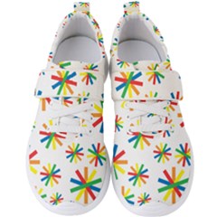 Celebrate Pattern Colorful Design Men s Velcro Strap Shoes