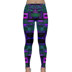 Abstract Pattern Desktop Wallpaper Lightweight Velour Classic Yoga Leggings by Pakrebo