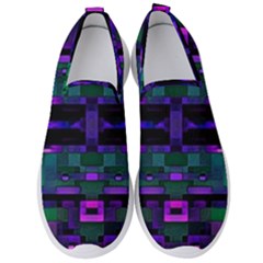 Abstract Pattern Desktop Wallpaper Men s Slip On Sneakers by Pakrebo