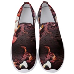 Texture Art Design Pattern Men s Slip On Sneakers