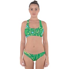 Golf Course Par Golf Course Green Cross Back Hipster Bikini Set by Pakrebo