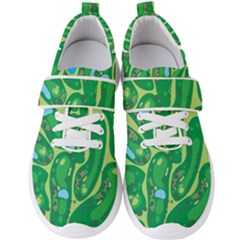 Golf Course Par Golf Course Green Men s Velcro Strap Shoes