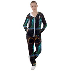 Abstract Background Pattern Women s Tracksuit