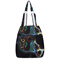 Abstract Background Pattern Center Zip Backpack