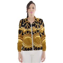 Golden Sun Gold Decoration Wall Windbreaker (women) by Pakrebo