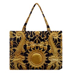 Golden Sun Gold Decoration Wall Medium Tote Bag by Pakrebo