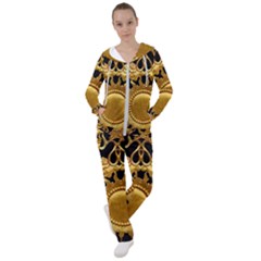 Golden Sun Gold Decoration Wall Women s Tracksuit