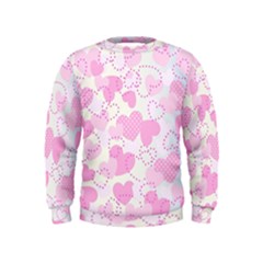 Valentine Background Hearts Bokeh Kids  Sweatshirt by Pakrebo