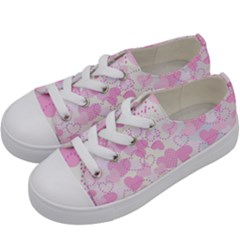 Valentine Background Hearts Bokeh Kids  Low Top Canvas Sneakers by Pakrebo