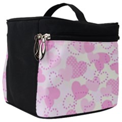 Valentine Background Hearts Bokeh Make Up Travel Bag (big)