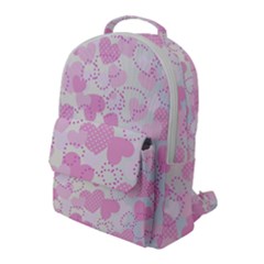 Valentine Background Hearts Bokeh Flap Pocket Backpack (large)