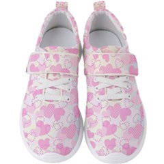 Valentine Background Hearts Bokeh Men s Velcro Strap Shoes