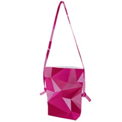 Pattern Halftone Geometric Folding Shoulder Bag