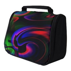 Swirl Background Design Colorful Full Print Travel Pouch (small)