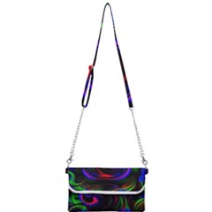 Swirl Background Design Colorful Mini Crossbody Handbag