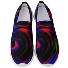 Swirl Background Design Colorful Men s Slip On Sneakers by Pakrebo