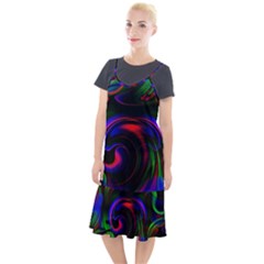 Swirl Background Design Colorful Camis Fishtail Dress by Pakrebo