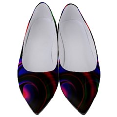 Swirl Background Design Colorful Women s Low Heels