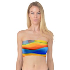 Paint Painting Landscape Scene Bandeau Top by Pakrebo