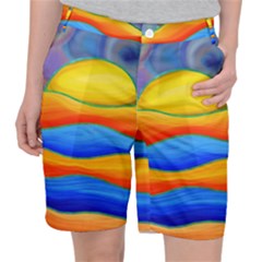 Paint Painting Landscape Scene Pocket Shorts