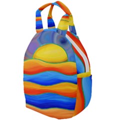 Paint Painting Landscape Scene Travel Backpacks