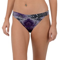 Pattern Abstract Horizontal Band Bikini Bottom