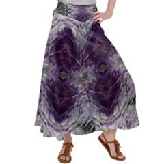 Pattern Abstract Horizontal Satin Palazzo Pants