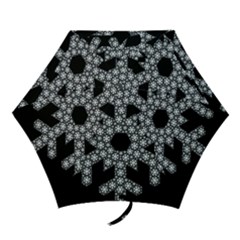 Snowflake Abstract Pattern Shape Mini Folding Umbrellas by Pakrebo