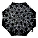 Snowflake Abstract Pattern Shape Hook Handle Umbrellas (Small) View1