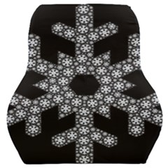 Snowflake Abstract Pattern Shape Car Seat Back Cushion  by Pakrebo