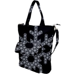 Snowflake Abstract Pattern Shape Shoulder Tote Bag by Pakrebo