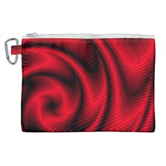 Background Red Color Swirl Canvas Cosmetic Bag (xl) by Pakrebo