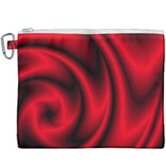 Background Red Color Swirl Canvas Cosmetic Bag (xxxl) by Pakrebo