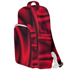 Background Red Color Swirl Double Compartment Backpack