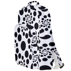 Dot Dots Round Black And White Double Compartment Backpack