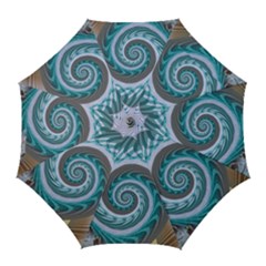 Spiral Fractal Swirl Whirlpool Golf Umbrellas by Pakrebo