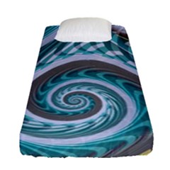 Spiral Fractal Swirl Whirlpool Fitted Sheet (single Size) by Pakrebo