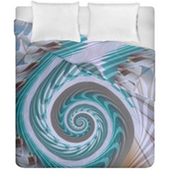 Spiral Fractal Swirl Whirlpool Duvet Cover Double Side (california King Size) by Pakrebo