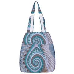 Spiral Fractal Swirl Whirlpool Center Zip Backpack