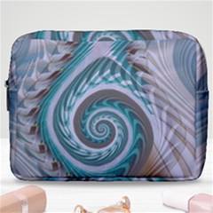 Spiral Fractal Swirl Whirlpool Make Up Pouch (large) by Pakrebo