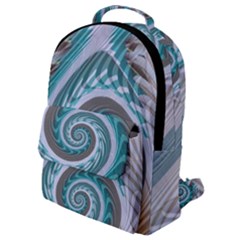 Spiral Fractal Swirl Whirlpool Flap Pocket Backpack (small) by Pakrebo